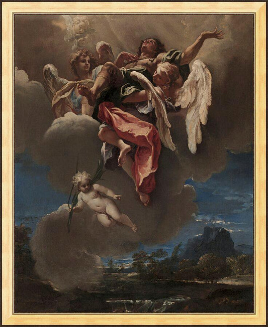 Wall Frame Gold - Apotheosis (Rise to Heaven) of a Saint by Museum Art