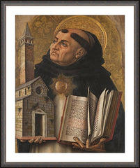 Wall Frame Espresso - St. Thomas Aquinas by Museum Art