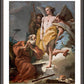 Wall Frame Espresso, Matted - St. Abraham and Three Angels by Museum Art - Trinity Stores
