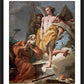 Wall Frame Black, Matted - St. Abraham and Three Angels by Museum Art