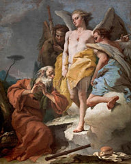 Metal Print - St. Abraham and Three Angels by Museum Art