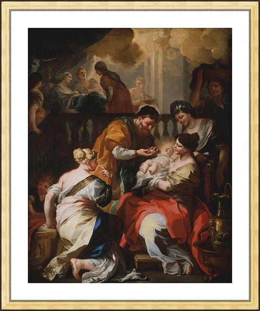 Wall Frame Gold, Matted - Birth of Mary by Museum Art