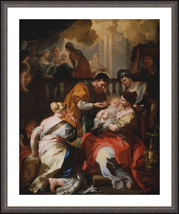 Wall Frame Espresso, Matted - Birth of Mary by Museum Art - Trinity Stores