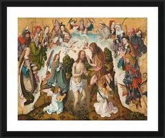 Wall Frame Black - Baptism of Christ by Museum Art