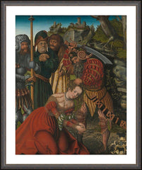 Wall Frame Espresso - Martyrdom of St. Barbara by Museum Art