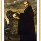 Wall Frame Gold, Matted - St. Benedict of Nursia by Museum Art - Trinity Stores