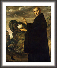 Wall Frame Espresso - St. Benedict of Nursia by Museum Art