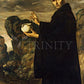 Wall Frame Espresso, Matted - St. Benedict of Nursia by Museum Art - Trinity Stores