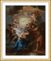 Wall Frame Gold - Baptism of Christ by Museum Art