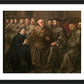 Wall Frame Black, Matted - St. Bonaventure Receiving Habit from St. Francis by Museum Art