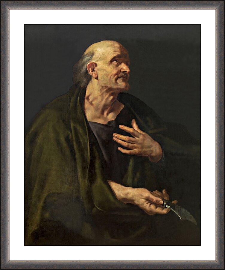 Wall Frame Espresso, Matted - St. Bartholomew by Museum Art - Trinity Stores