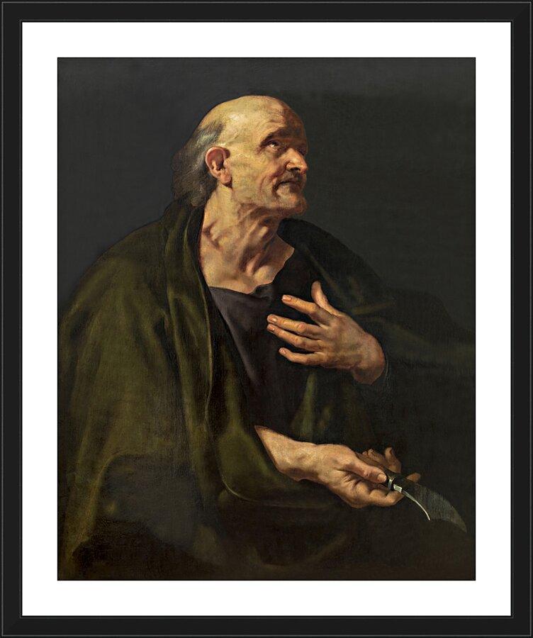 Wall Frame Black, Matted - St. Bartholomew by Museum Art - Trinity Stores