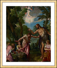 Wall Frame Gold - Baptism of Christ by Museum Art