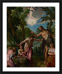 Wall Frame Black - Baptism of Christ by Museum Art