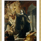 Wall Frame Gold, Matted - St. Clare of Assisi Driving Away Infidels with Eucharist by Museum Art - Trinity Stores