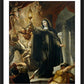 Wall Frame Black, Matted - St. Clare of Assisi Driving Away Infidels with Eucharist by Museum Art - Trinity Stores