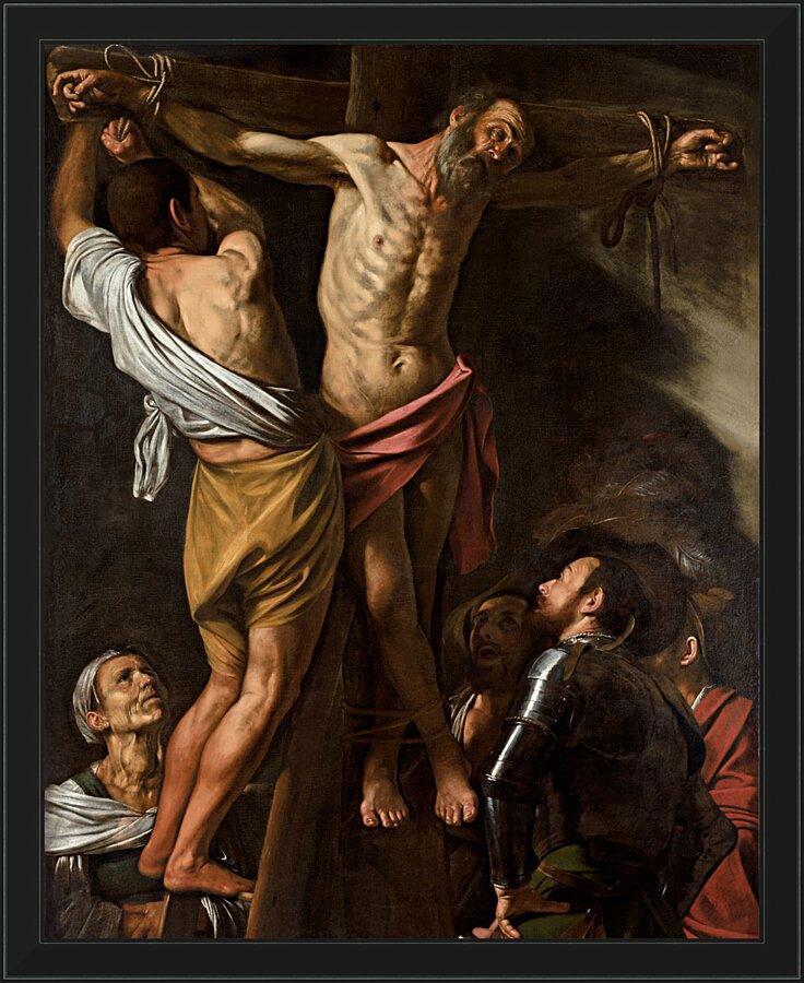 Wall Frame Black - Crucifixion of St. Andrew by Museum Art - Trinity Stores