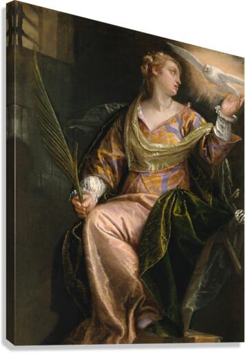 Canvas Print - St. Catherine of Alexandria in Prison by Museum Art