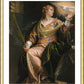 Wall Frame Gold, Matted - St. Catherine of Alexandria in Prison by Museum Art - Trinity Stores