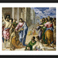 Wall Frame Black, Matted - Christ Healing the Blind by Museum Art