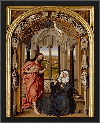 Wall Frame Black - Christ Appearing to His Mother by Museum Art