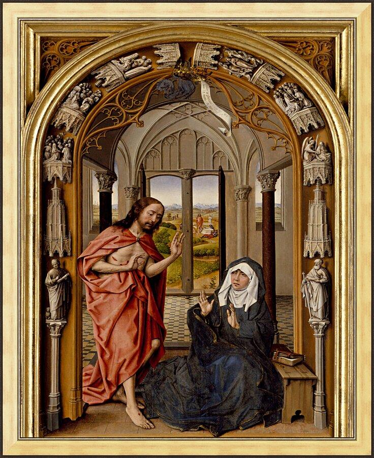Wall Frame Gold - Christ Appearing to His Mother by Museum Art