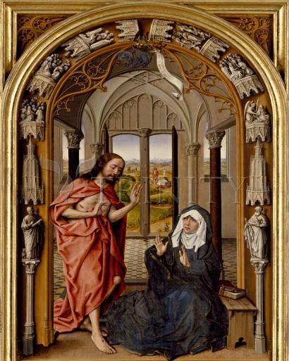 Wall Frame Gold, Matted - Christ Appearing to His Mother by Museum Art