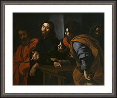 Wall Frame Espresso - Calling of St. Matthew by Museum Art