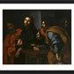 Wall Frame Black, Matted - Calling of St. Matthew by Museum Art