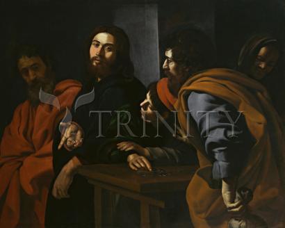 Wall Frame Gold, Matted - Calling of St. Matthew by Museum Art