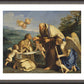 Wall Frame Espresso, Matted - Communion of St. Mary of Egypt by Museum Art