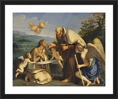 Wall Frame Black - Communion of St. Mary of Egypt by Museum Art