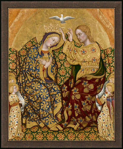 Wall Frame Espresso - Coronation of Mary by Museum Art