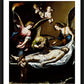 Wall Frame Black, Matted - Christ with Lamenting Angels by Museum Art
