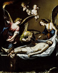Metal Print - Christ with Lamenting Angels by Museum Art