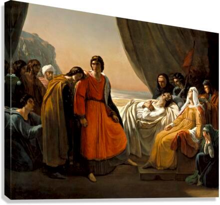Canvas Print - Death of St. Louis, King of France by Museum Art