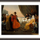 Wall Frame Espresso, Matted - Death of St. Louis, King of France by Museum Art