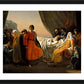 Wall Frame Black, Matted - Death of St. Louis, King of France by Museum Art