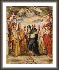 Wall Frame Espresso - Defenders of the Eucharist by Museum Art