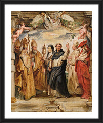 Wall Frame Black - Defenders of the Eucharist by Museum Art