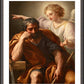 Wall Frame Espresso, Matted - Dream of St. Joseph by Museum Art