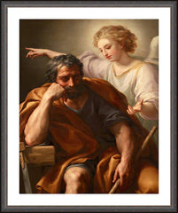 Wall Frame Espresso - Dream of St. Joseph by Museum Art