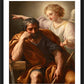 Wall Frame Black, Matted - Dream of St. Joseph by Museum Art - Trinity Stores