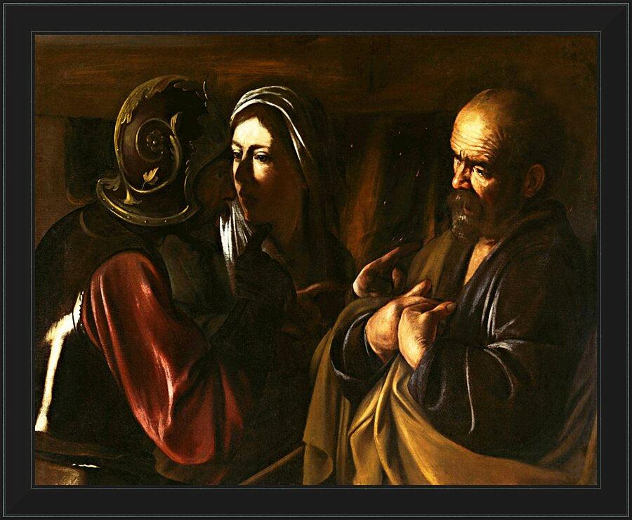 Wall Frame Black - Denial of St. Peter by Museum Art - Trinity Stores
