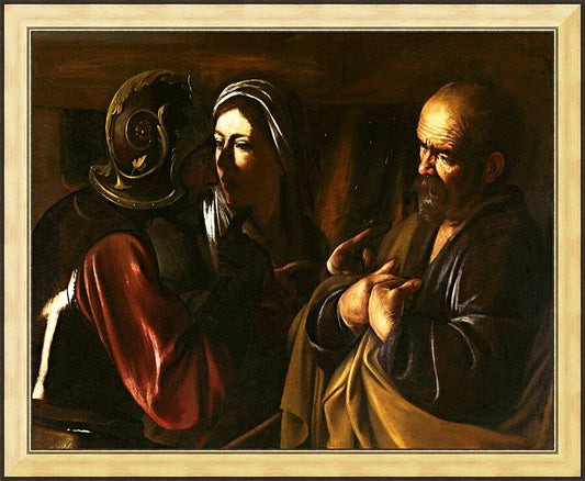 Wall Frame Gold - Denial of St. Peter by Museum Art