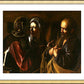 Wall Frame Gold, Matted - Denial of St. Peter by Museum Art - Trinity Stores