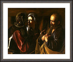 Wall Frame Espresso - Denial of St. Peter by Museum Art