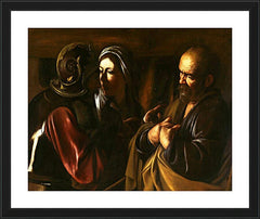 Wall Frame Black - Denial of St. Peter by Museum Art