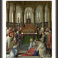 Wall Frame Espresso, Matted - Exhumation of St. Hubert by Museum Art - Trinity Stores