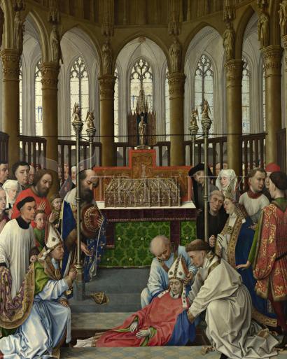 Acrylic Print - Exhumation of St. Hubert by Museum Art